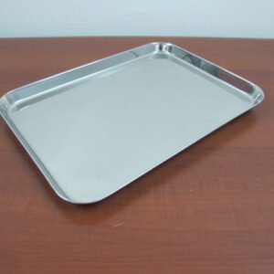 Thick stainless steel display tray 37 cm