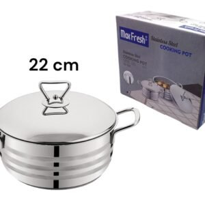 Max Fresh SS Cooking Pot with SS lid 22 cm