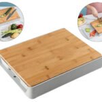 Bamboo Cutting Board with Plastic Drawer