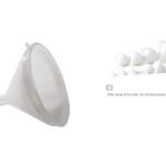 Italian Plastic White Funnel 26 cm