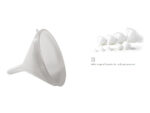 Italian Plastic White Funnel 12 cm