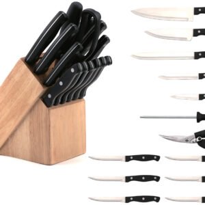 Dosthoff 14 Pieces Knife Set with Wooden Block