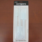3-Piece Silicone Spatula Set with plastic handles