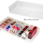 Small Transparent Drawer Organizer 30x15 cm