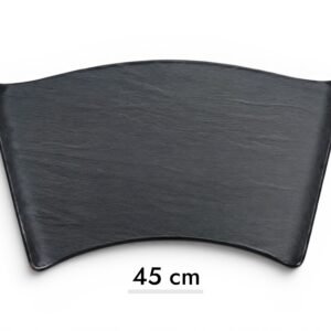 Curved Rectangular Melamine Plate 44.5 cm