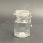 Mini Airtight Glass Jar Octagone