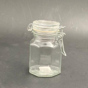 Mini Airtight Glass Jar Octagone