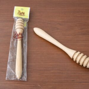 Wooden Honey Dipper; 17 cm