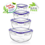 Seal Square Storage Container Set 4 pcs