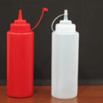 Sauce plastic bottle with cover 0.75 L