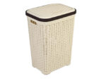 Rattan Plastic Laundry Basket 60 lt
