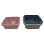 Colorful Squared Bowl; 6 lt