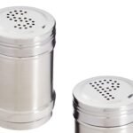 Stainless Steel Salt or Pepper Shaker Big 9.5 cm