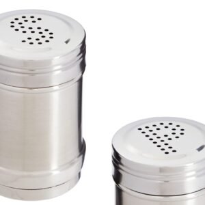 Stainless Steel Salt or Pepper Shaker Big 9.5 cm