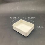Melamine Rectangular Small Deep Plate 11.6 cm