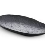 Melamine Matt Stone Oval Plate 32 cm