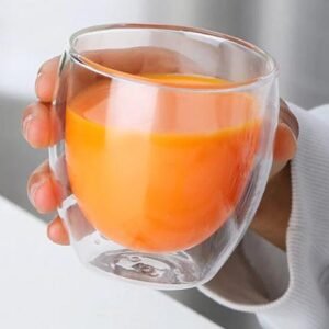 Double Wall Glass Cup 250 ml - 9 cm