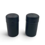 Salt and Pepper Matte Black Stainless Steel Shaker Set
