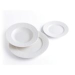 18 Pieces Coral Porcelain Dinner Set