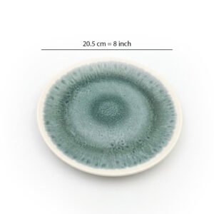Green Marble Melamine Dessert Plate 8 inch X6