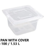 Gastronorm Plastic Storage Container 1/6 100 mm - 1.53L