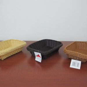 Rattan Rectangular Bread Basket 24 cm
