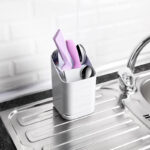 Squared Cutlery Holder with Tray