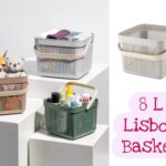 Medium Lisbon Plastic Basket with handle 8 Lt