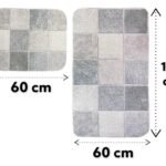 Set of 2 Thin Anti Skid Water Absorbent Mats