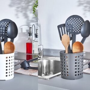 Plastic Round Vertical Cutlery Holder