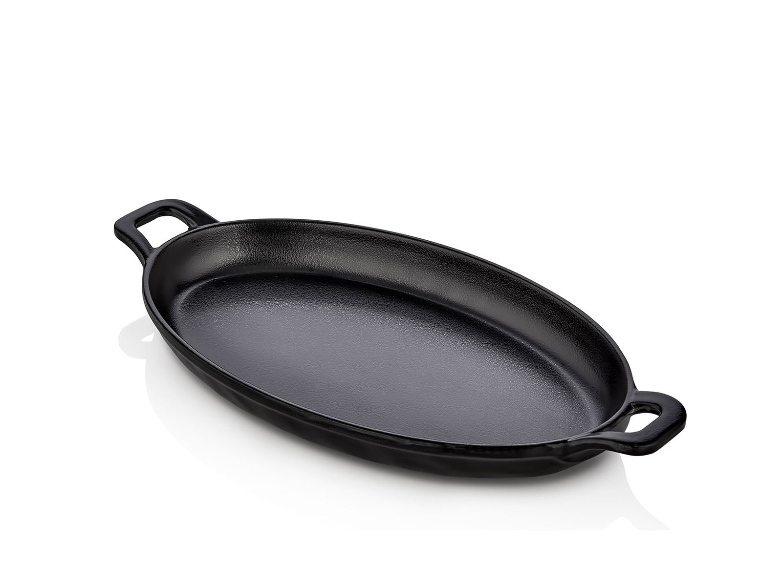 7e23af895ccfffc32a2e95c6eae382b4.jpg Melamine Matt Oval Plate with handles 23.5 cm