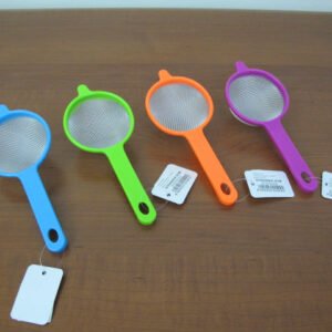 Colorful aluminum mesh strainer 8 cm