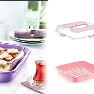 Square Plastic Pastry Carrier with Lid
