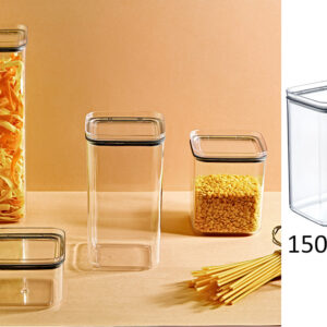 Airtight Squared Food Jar 1.5 lt
