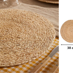 Natural Straw Wicker Placemat 38 cm
