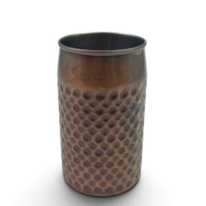 Vintage Copper Hammered Stainless Steel Can Tumbler 350 ml
