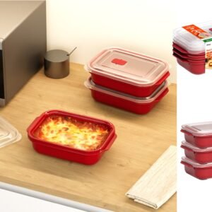 3 Pieces Set Heat'n Go Food Containers 1300 ml