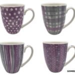 Porcelain Mug Purple Fiesta