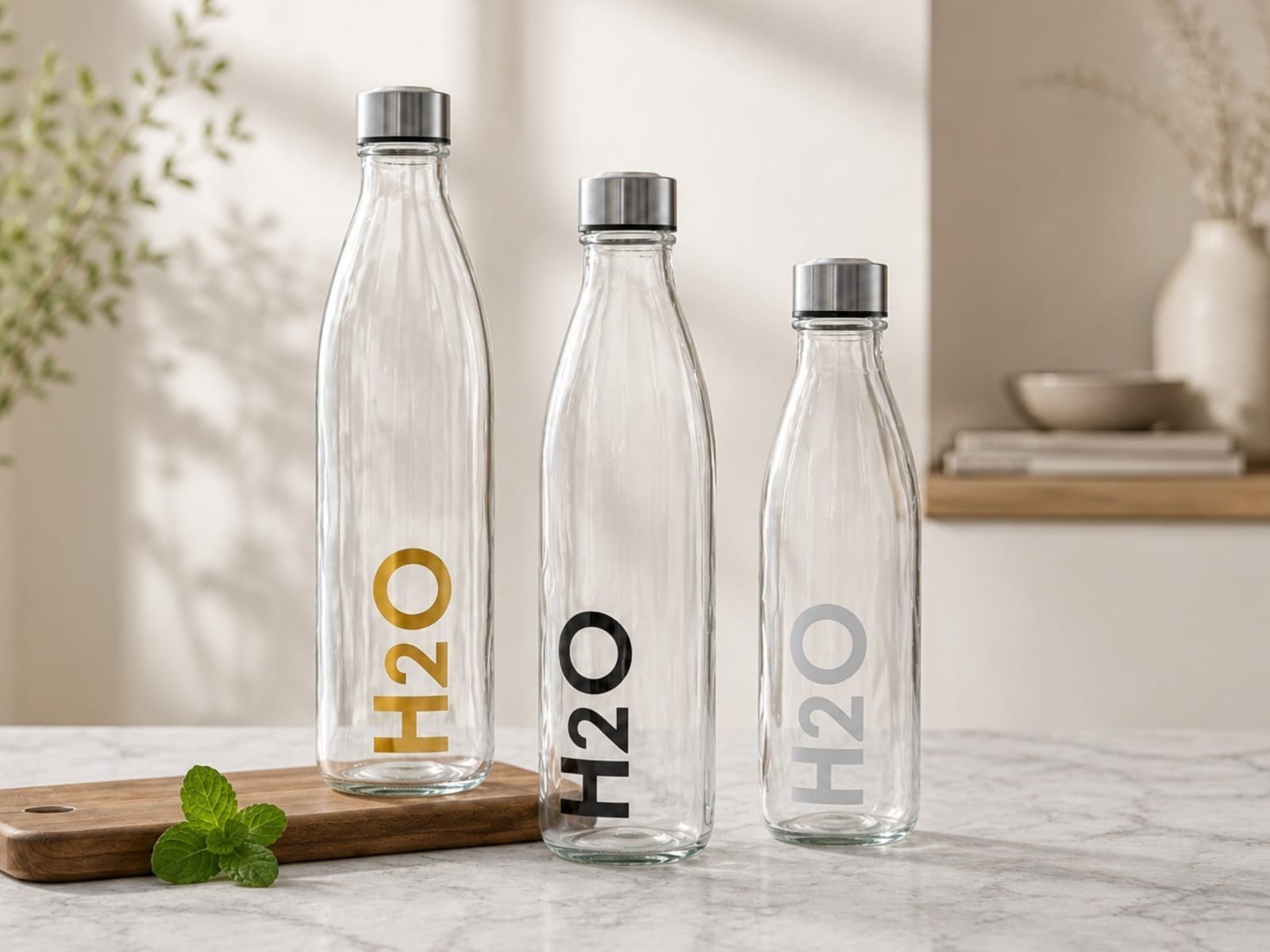 8333c3f07c1d318cd3d03dd8b8ffc37f.jpg Glass Bottle 1L with H2O Design