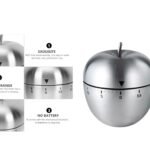 Apple Shaped Stainless Steel Kitchen Timer