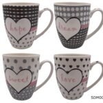 Porcelain Mug with Grey design