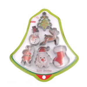 Set of 6 Christmas Cookie Cutters