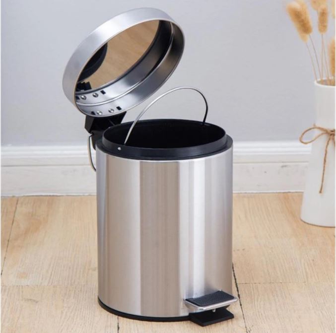 86cc9cbf852c1d2fbfa9adb2eabad439.jpg Stainless Steel Dustbin with pedal 5 lt