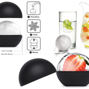 Large Single Silicone Ice Sphere Mold 1 ball 6 cm
