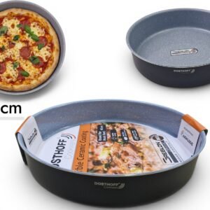 DOSTHOFF ROUND OVEN TRAY BLACK 40 CM