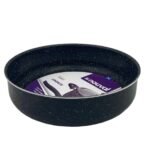 Black Granite Nouval Round Oven Tray 26 cm