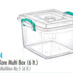 Squared Clear Storage Box 6 L