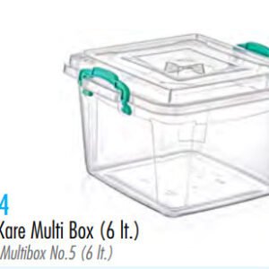 Squared Clear Storage Box 6 L