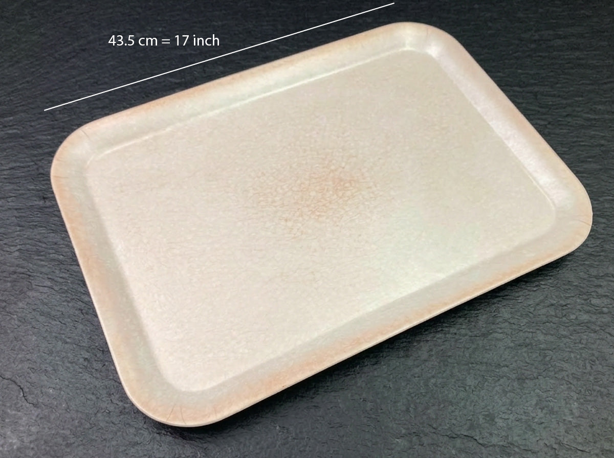 8a19372fc107871d7ed70840197aa414.jpg Beige Marble Melamine Rectangular Tray 17 inch