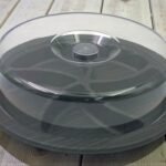 Black Wood Colored Round Divided Dish with Cover